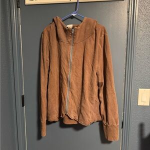 Brown Hooded Women's Jacket